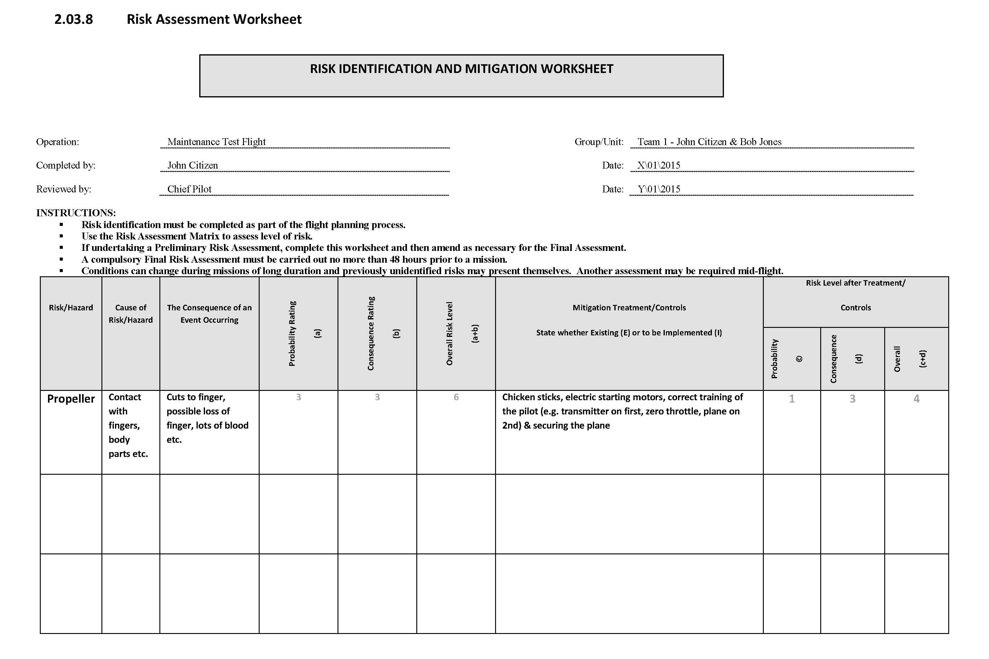 Risk Assessment & Management 